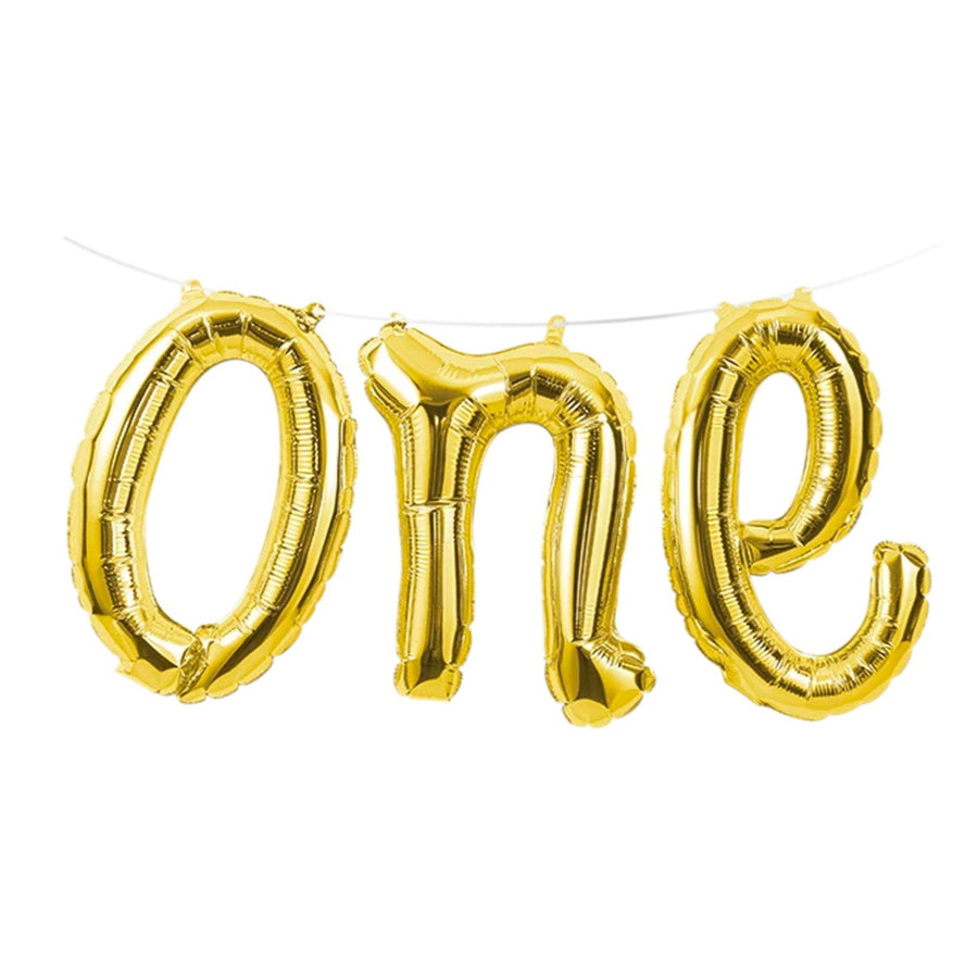ONE Script Balloon - Gold