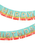 Rainbow Happy Birthday Fringe Garland
