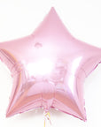 shiny pink star balloon