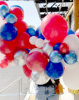 Red White & Blue Balloon Garland To-Go