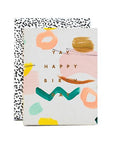 Yay Birthday Hand Painted Flat Card