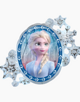 Character from 'Frozen' in a decorative frame with snowflakes on a white background