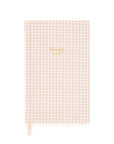 Checkered notebook with 'twenty one' text on a white background