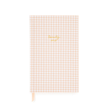 2026 Pink Gingham Small Bound Agenda