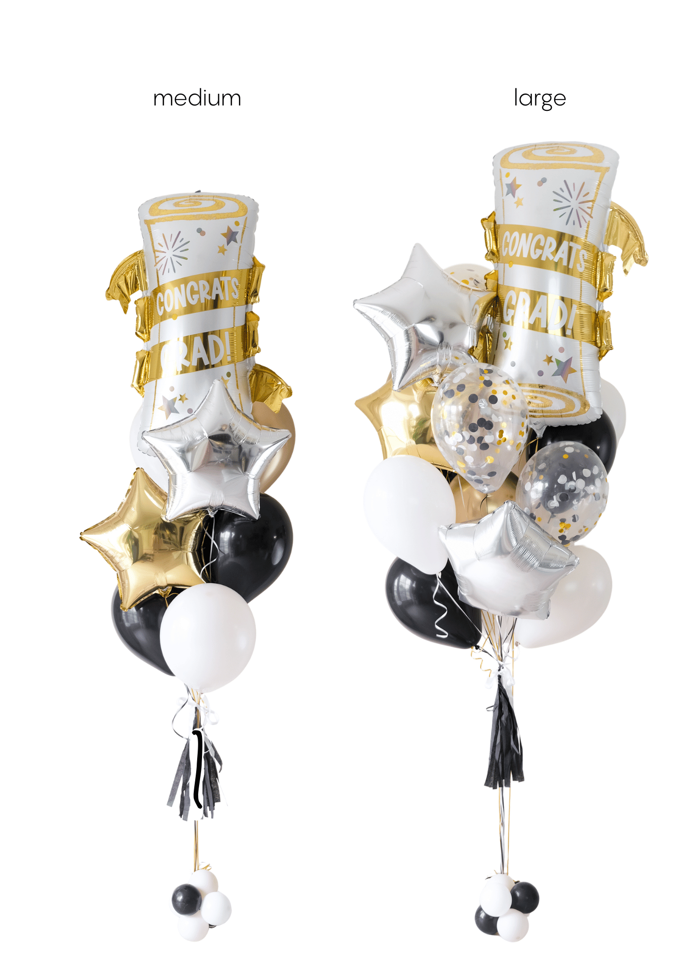 Polka Dots Grad Cap Balloongram