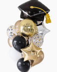 custom graduation balloons with grad cap shape