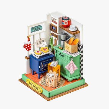 Afternoon Baking Time DIY Miniature Dollhouse Kit