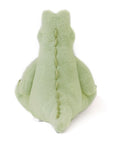 A plush green alligator toy wiht spikey back