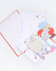 Animal themed card with envelope on a white background