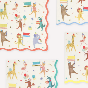 Animal Parade Large Napkins