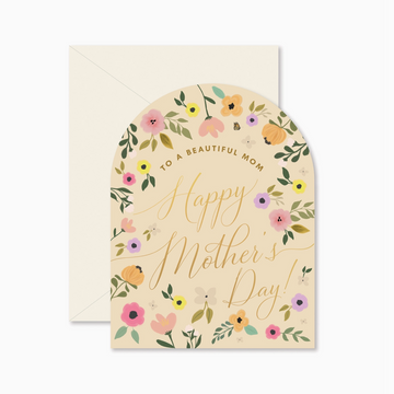 Beautiful Mom Arched Mother's Day Card