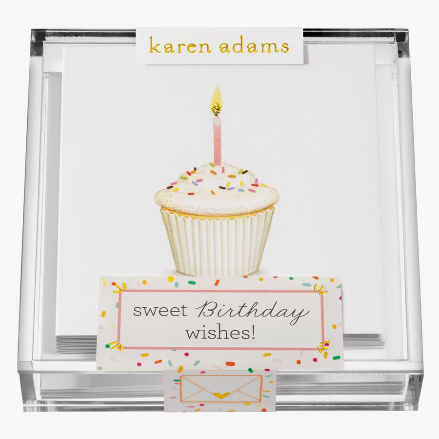 Birthday Cupcake Acrylic Box Enclosures