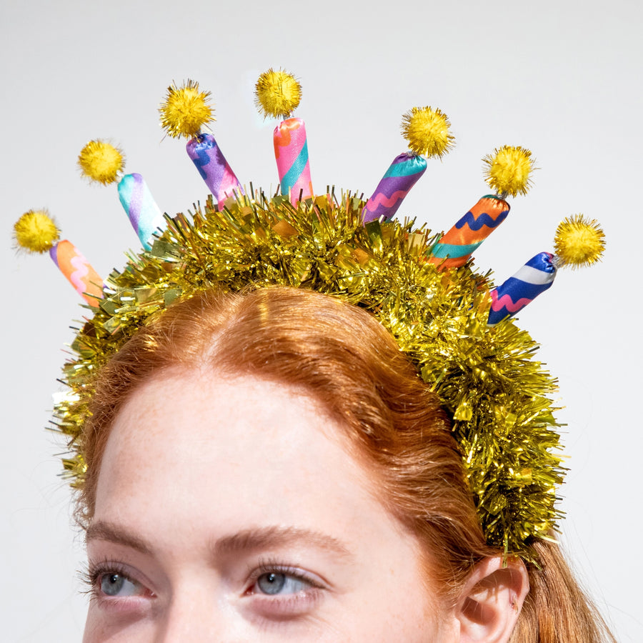 Birthday Wishes Tinsel Headband