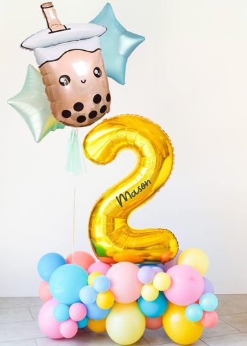 Boba Birthday Balloon Cloud