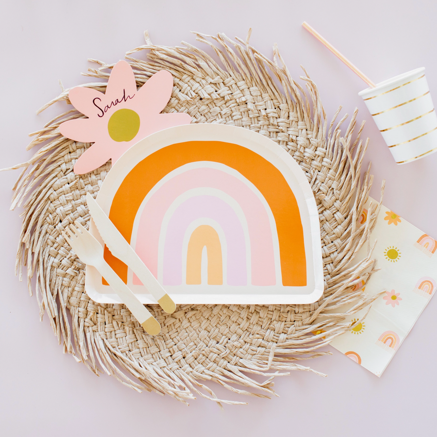 Boho Rainbow Large Plates