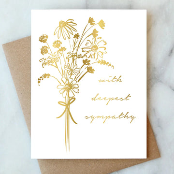 Bouquet Deepest Sympathy Card