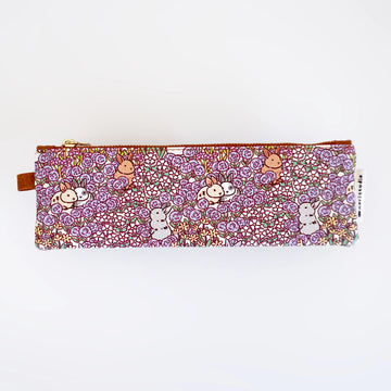 Bunny Meadow Zipper Pencil Pouch