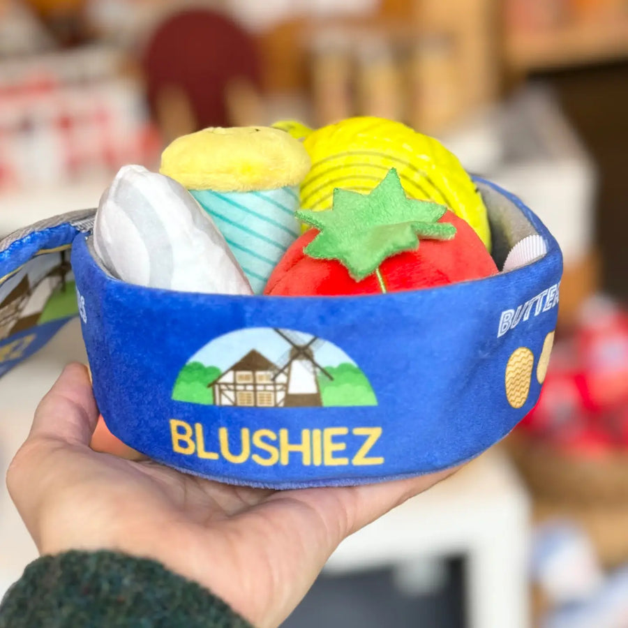 Butter Cookie Tin Sewing Kit Dog Toy