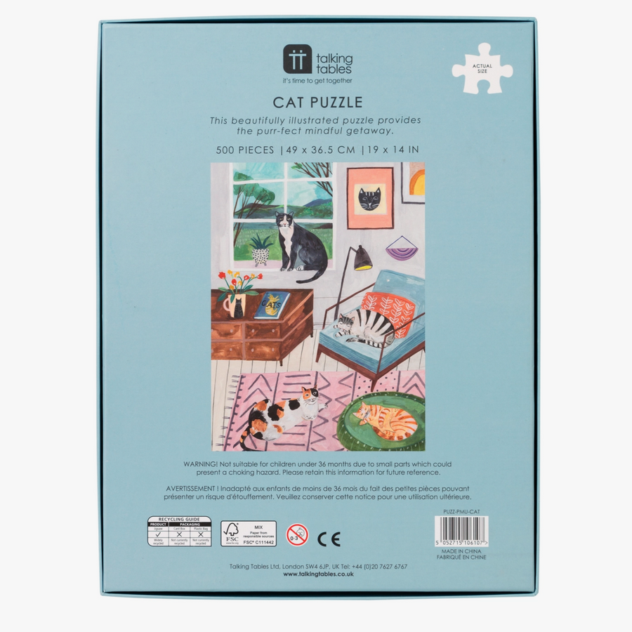 Cat Jigsaw Puzzle and Poster - 500 pcs