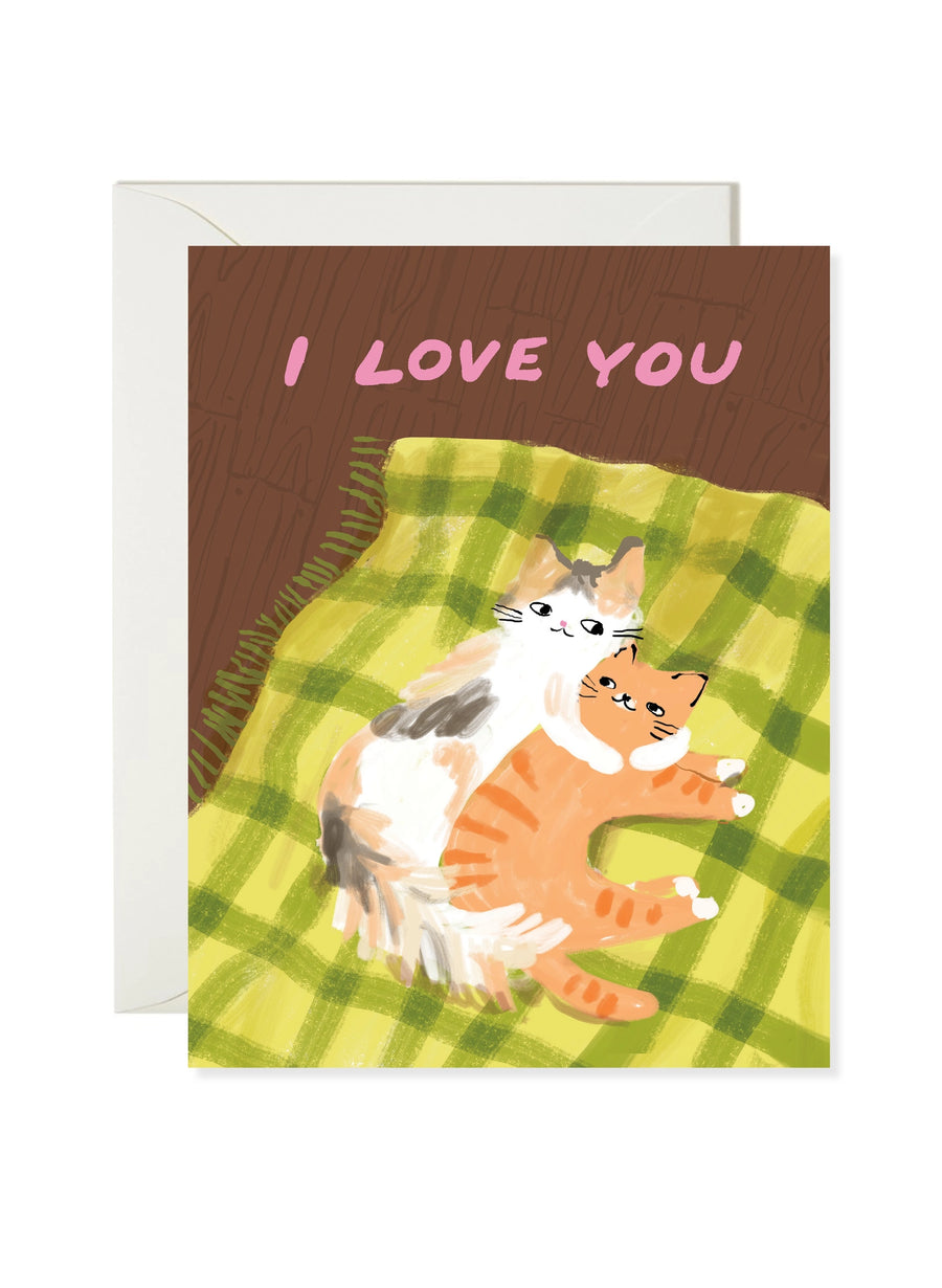 Cat Snuggle Love Card