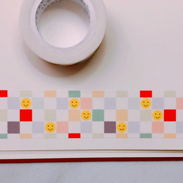 Checkers and Happy Faces Washi Tape