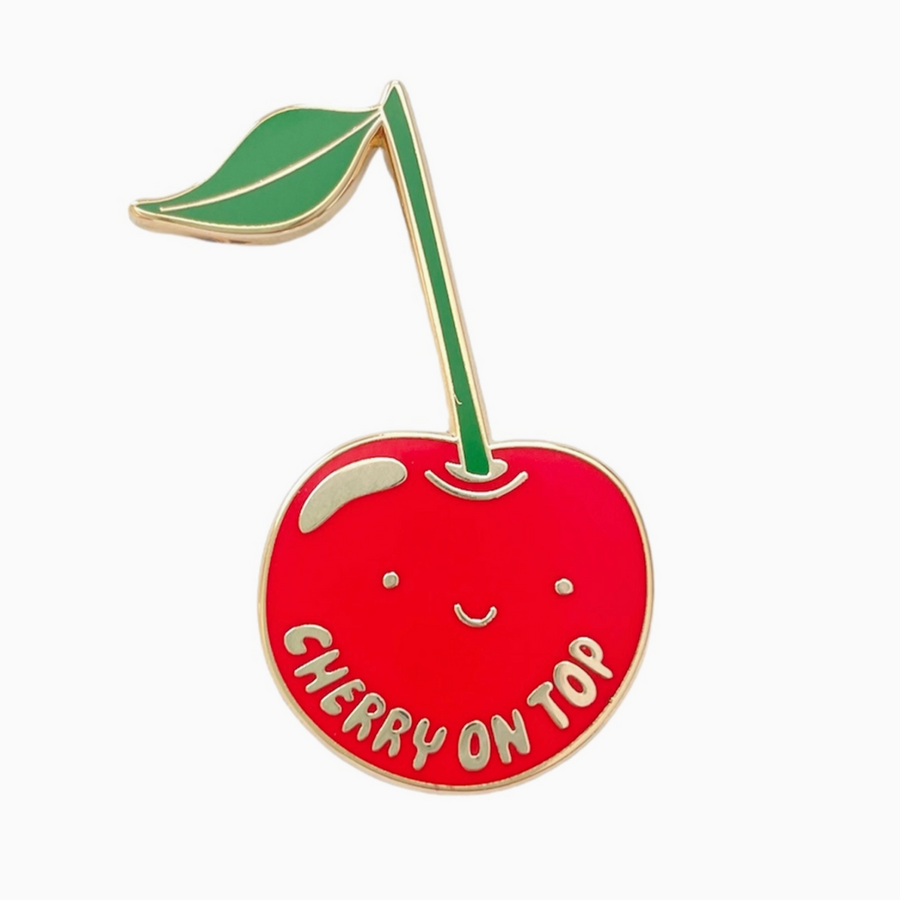 Cherry On Top Enamel Pin