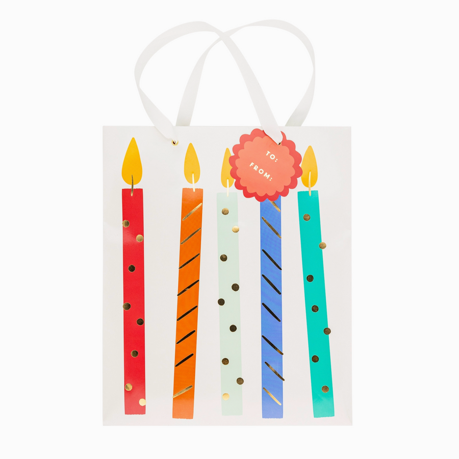 Colorful Birthday Gift Bags - Set of 3