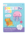 Packaging for 'Connect the Dots Activity Cards' featuring a cartoon jellyfish and various colorful dots.