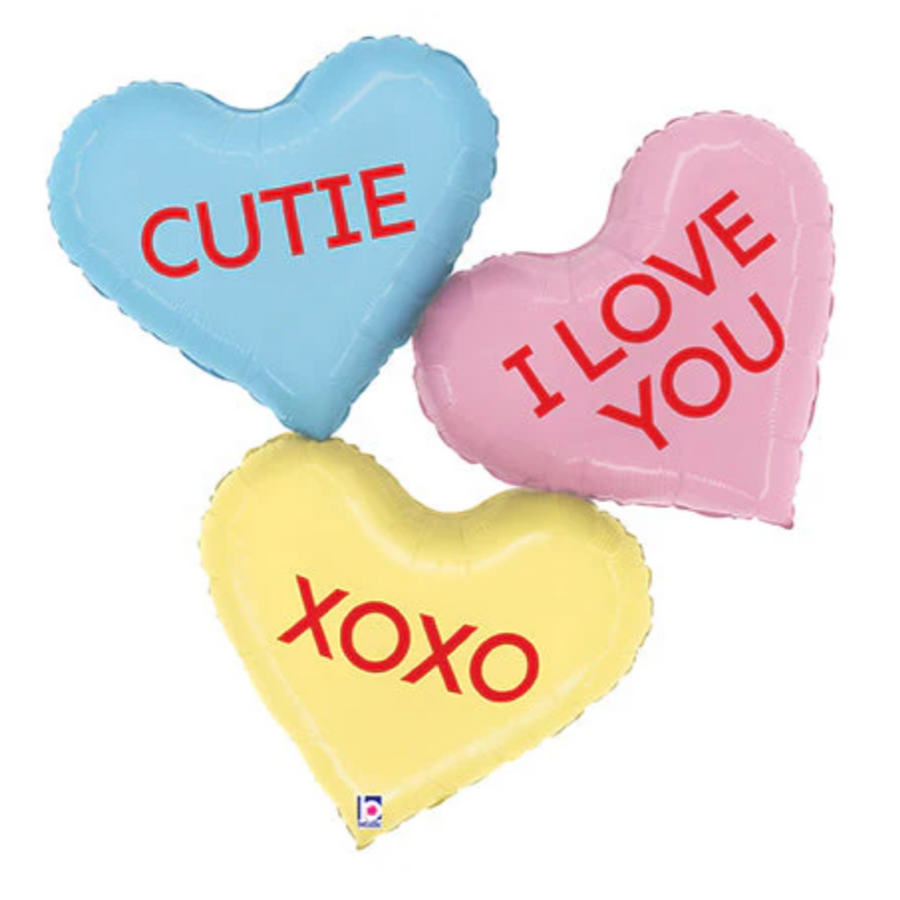 Conversation Hearts Valentine Balloon
