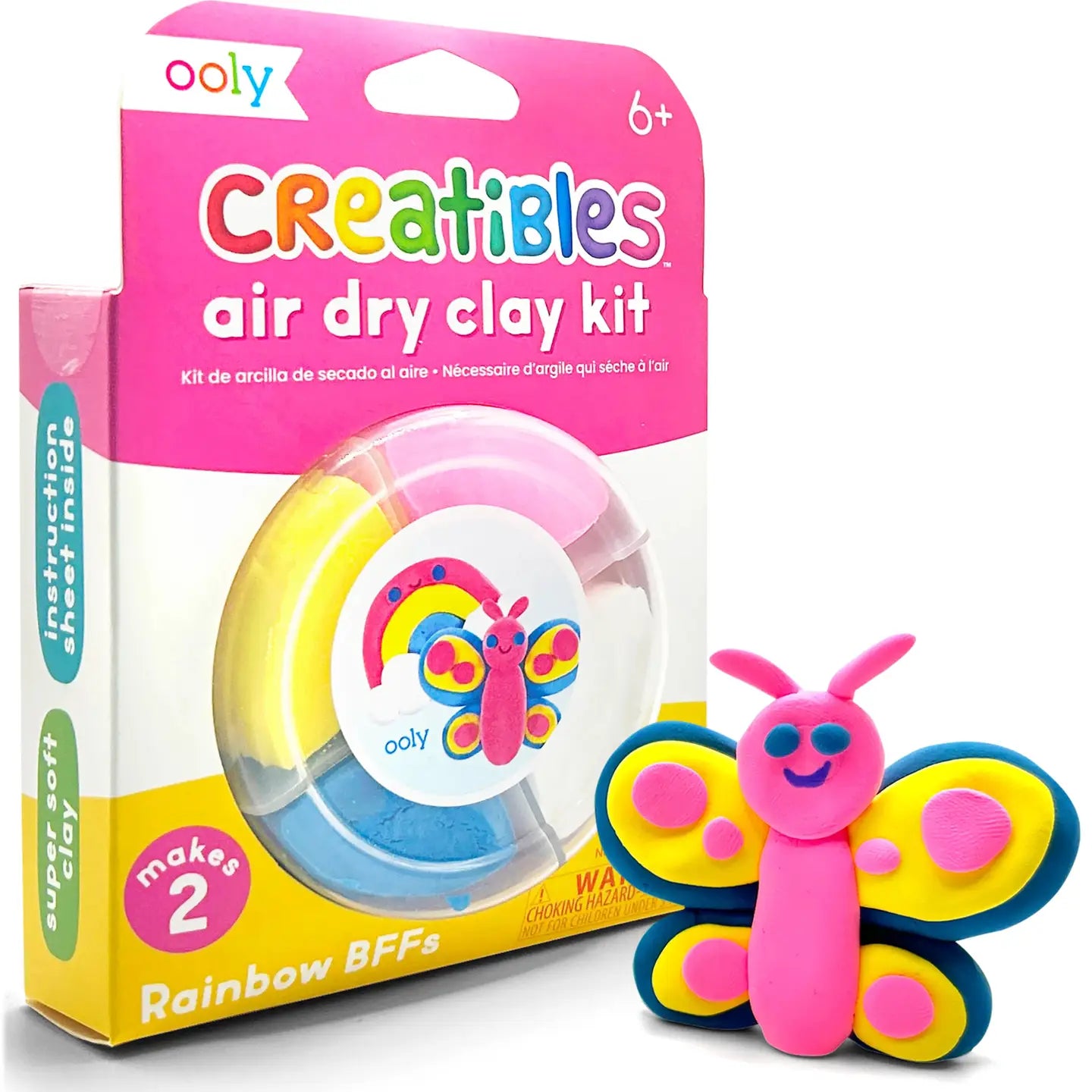 Creatibles DIY Air Dry Clay Kit - Rainbow Bffs