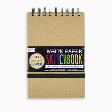 DIY Cover White Paper Sketchbook