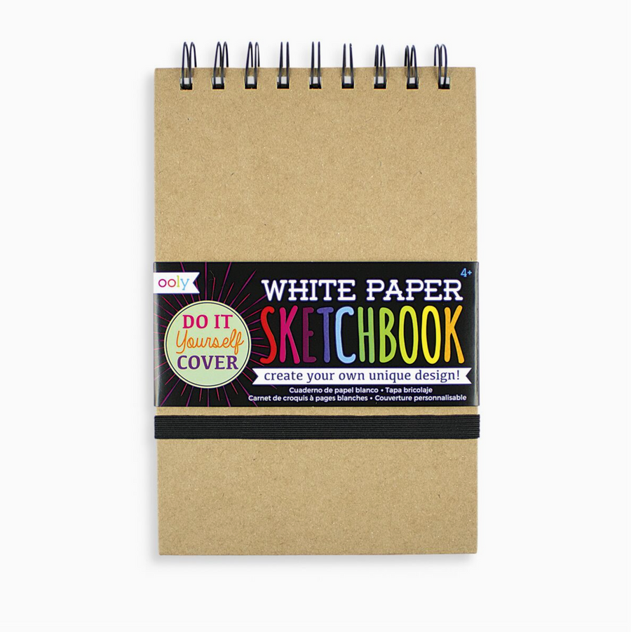 DIY Cover White Paper Sketchbook