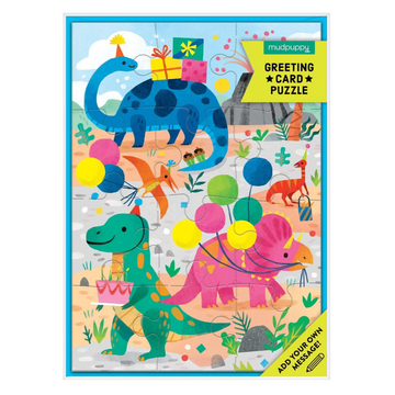 Dino Party Greeting Card Puzzle