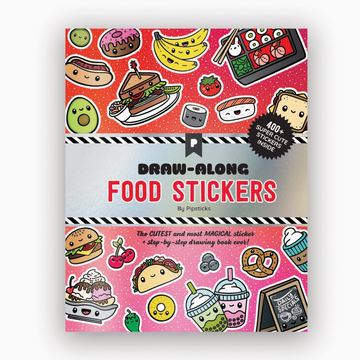 Draw-Along Food Sticker Book
