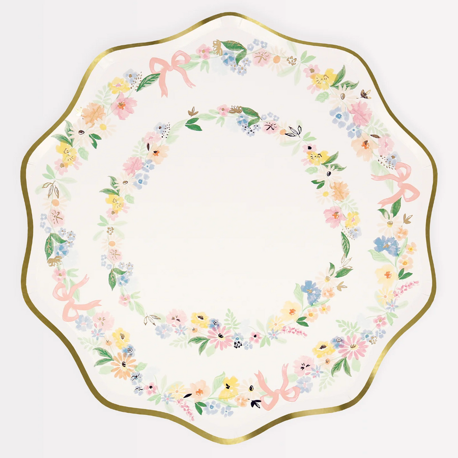 Elegant Floral Dinner Plates