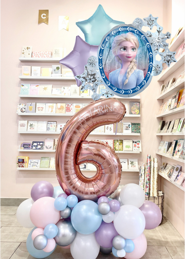Frozen Balloon Cloud with Anna & Elsa