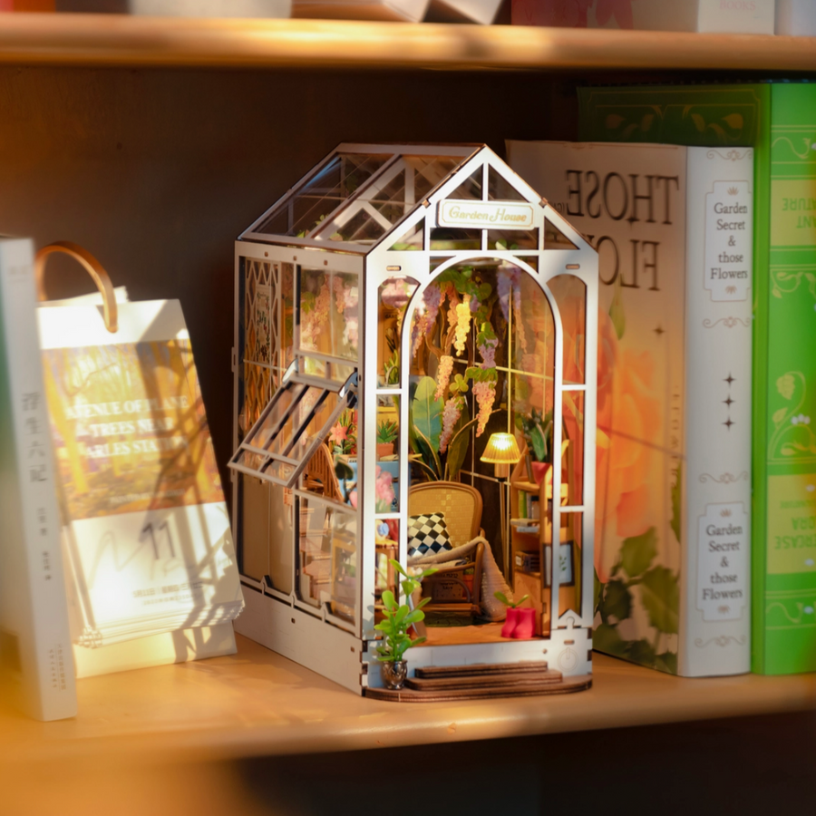 Mini Book House Garden House DIY Miniature House Book Nook Kit | Oh Shiny! Pasadena ...
