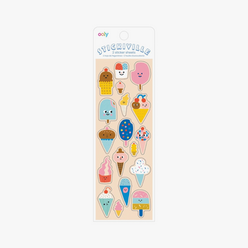 Glitter Ice Cream Stickers