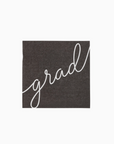 Grad Gold Script Cocktail Napkins