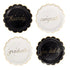 4 paper plates with messages: hooray, congrats, graduate, you did it in various colors
