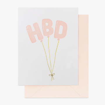 HBD Balloons Birthday Card