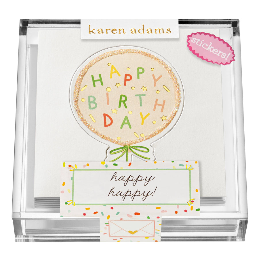 Birthday Balloon Acrylic Box Enclosures