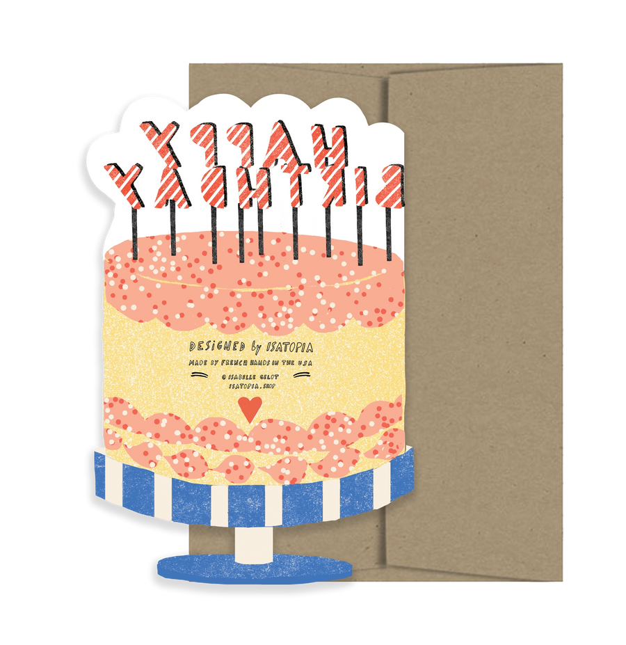 Happy Birthday Cake Card