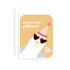 A greeting card with a cartoon illustration of a bird wearing sunglasses and a party hat, with the text 'happy birthday, gullfriend!' and a blank space for a message, accompanied by a white envelope.