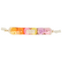 A set of 6 happy face surprise balls wrapped in a clear plastic shaped like a long candy