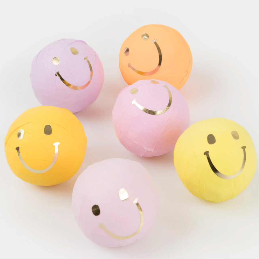 Happy Face Icons Surprise Balls
