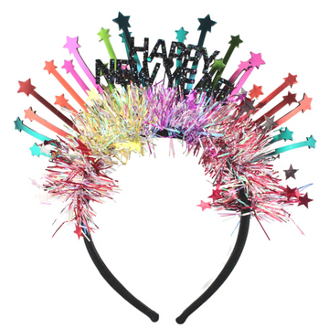 Happy New Year Colorful Stars Headband