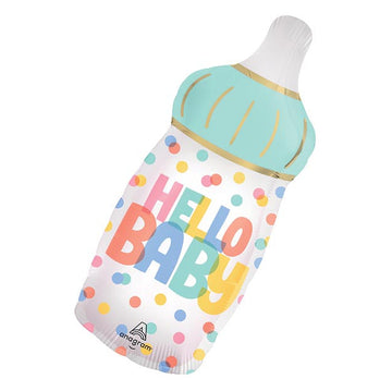 Hello Baby Sprinkles Bottle Balloon