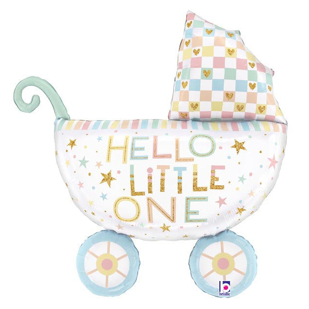 Hello Little One Baby Carriage Balloon