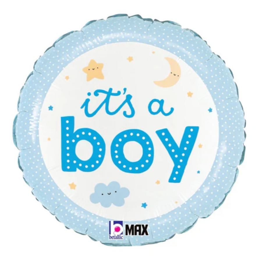 It's a Boy Blue Celestial Small Balloon